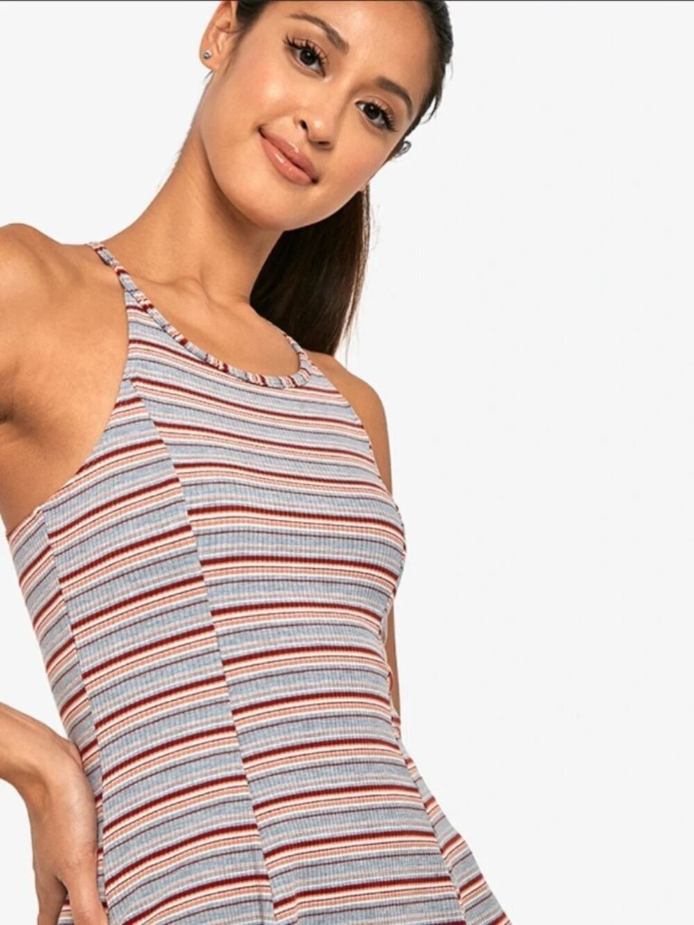 Garage Striped Racerback Mini Dress - Picture 2 of 8